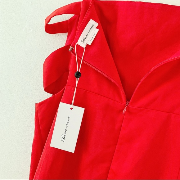 LOVERS + FRIENDS Lacie Gown in Red NWT sL - Picture 12 of 15
